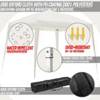 Partytent - Opvouwbaar - 3x3 m - Paviljoen - Easy up - Beige, Verzenden, Zo goed als nieuw