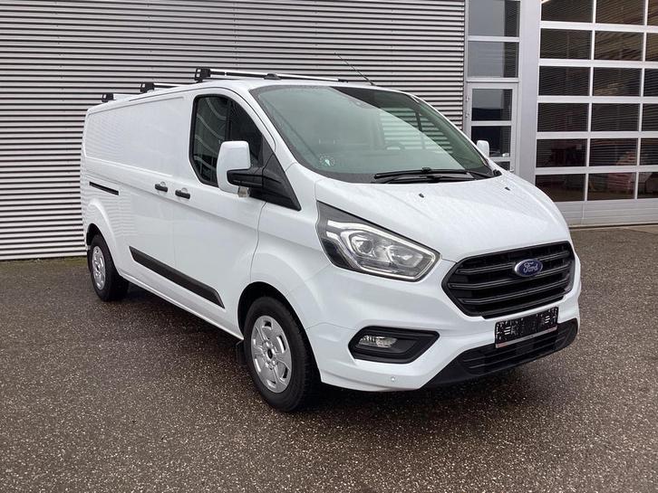 Ford Transit Custom 2.0 TDCI 130 pk Aut. L2 Carplay/ Stoelve, Auto's, Bestelauto's, Onderhoudsboekje, Lease, Automaat, Financial lease
