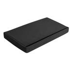 Ruhhy Zwarte Fluwelen Poef 60×30×30 cm – Comfort & Stijl, Huis en Inrichting, Woonaccessoires | Kapstokken, Ophalen of Verzenden