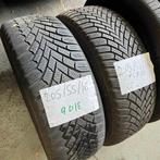 2 x Continental Winter TS860 205-55-16 Winterbanden 6,5mm, Gebruikt, 16 inch, Band(en), Personenwagen