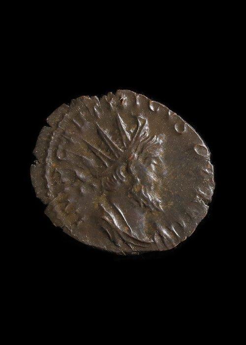 Oud-Romeins Brons Antoninianus van Tetricus I (Zonder, Antiek en Kunst, Antiek | Overige Antiek