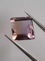 Natural purple and yellow Ametrine - 13.178 ct - octagon, Verzenden, Nieuw