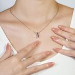 Hanger - 18 karaat Witgoud - 0.08ct. tw. Diamant
