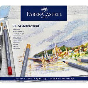 Kleurpotlood faber-castell gf aquarel 24st assorti | Blik a