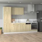 vidaXL 7-delige Keukenkastenset Lyon bewerkt hout sonoma, Huis en Inrichting, Keuken | Keukenelementen, Verzenden, Nieuw, Bruin