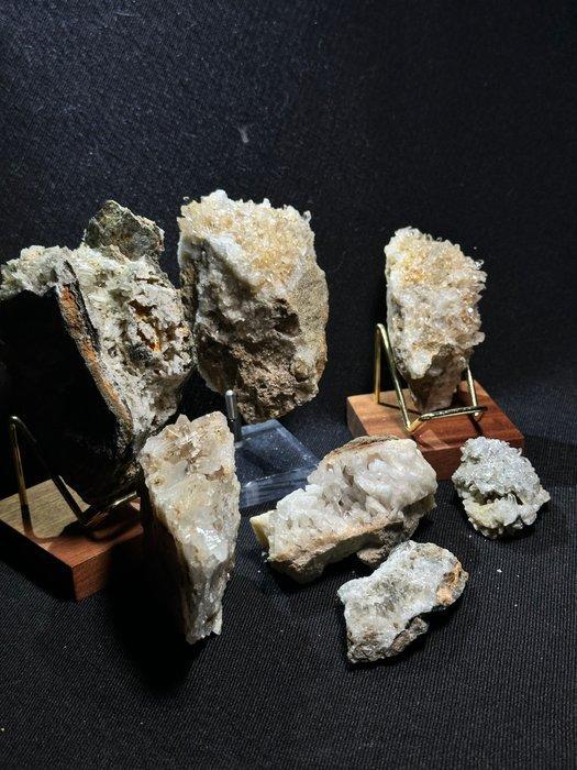 Lotto druse Alpine di QUARZO ialino italiano Kristallen op, Antiek en Kunst, Curiosa en Brocante