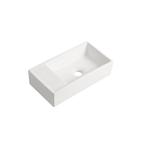 Fontein Ora 41x22x10cm mat wit inclusief afvoerplug links, Verzenden, Nieuw