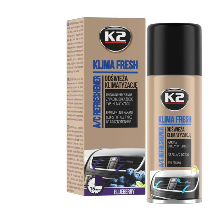 K2 Klima Fresh Blueberry 150ml - Airco Reiniger - Interieur, Witgoed en Apparatuur, Airco's, Nieuw, Ophalen of Verzenden