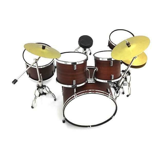 Miniatuur decoratief Tama donker bruin drumstel, Verzamelen, Muziek, Artiesten en Beroemdheden, Overige typen, Nieuw, Ophalen of Verzenden