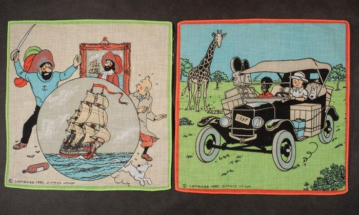 Tintin - 2 Zakdoeken - Lombard - 1983, Boeken, Stripboeken