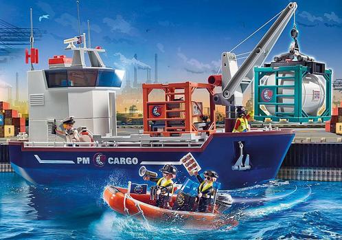Playmobil City Action 70769 Groot Containerschip +, Kinderen en Baby's, Speelgoed | Playmobil, Nieuw, Ophalen of Verzenden