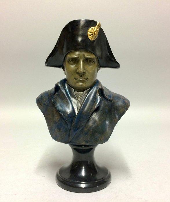 sculptuur, Borstbeeld van Napoleon - 24 cm - Gepatineerd, Antiek en Kunst, Curiosa en Brocante