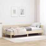 vidaXL Hoek Bed Frame Crème 90 x 190 cm Stof en Geengineerd, Huis en Inrichting, Slaapkamer | Bedden, Verzenden, Nieuw, Crème