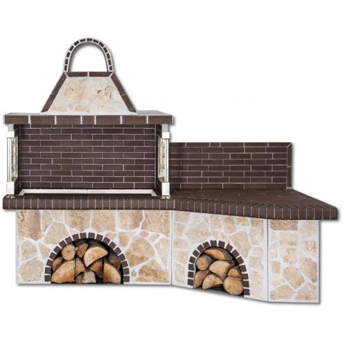 Buitenkeuken set bbq met aanrecht - brown firebrick &..., Huis en Inrichting, Keuken | Keukenbenodigdheden, Ophalen of Verzenden