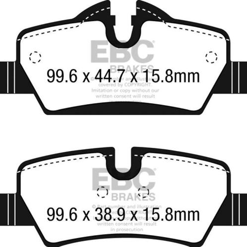 EBC 14+ Mini Hardtop 1.5 Turbo Cooper Yellowstuff Rear Brake, Auto-onderdelen, Remmen en Aandrijving, Ophalen of Verzenden