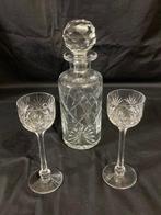 Drankservies (3) - Splendide Décanteur et Verres à Liqueur -, Antiek en Kunst, Antiek | Glas en Kristal
