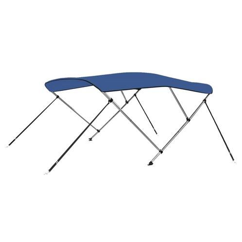 vidaXL Biminitop 3-boogs 183x160x137 cm blauw, Watersport en Boten, Bootonderdelen, Nieuw, Verzenden