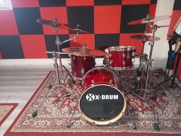 X-DRUM - PRO STAGE 2 candy red - Drumstel beschikbaar voor biedingen