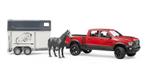 Bruder Ram 2500 Power Wagon Met Paardentrailer En 1 Paard, Kinderen en Baby's, Speelgoed | Speelgoedvoertuigen, Nieuw, Ophalen of Verzenden