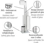 WENKO Toiletbutler Rivalta RVS mat Toiletborstel met houder,, Ophalen of Verzenden, Gebruikt