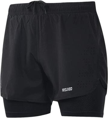 ARSUXEO Active Training hardloopshort voor heren 2 in 1 beschikbaar voor biedingen
