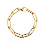18 Krt. Gouden anker schakel armband; Schaap-/-Citroen |..., Ophalen of Verzenden, Gebruikt, Overige kleuren, Goud