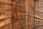 Highboard HURRICANE 120cm 3D bruin acacia hout  - 44408, Ophalen of Verzenden, Nieuw