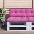 vidaXL Palletkussens 2 st stof roze, Huis en Inrichting, Woonaccessoires | Kussens, Verzenden, Nieuw, Roze