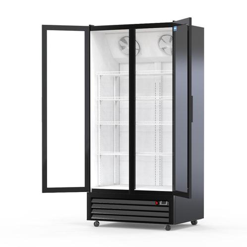 Horeca drank koeling - Glas deur koelkast zwart - 800 L, Zakelijke goederen, Horeca | Keukenapparatuur, Nieuw in verpakking, Koelen en Vriezen