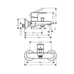 Opbouw Badmengkraan HansGrohe Vernis Blend Eengreeps Chroom, Ophalen of Verzenden, Nieuw