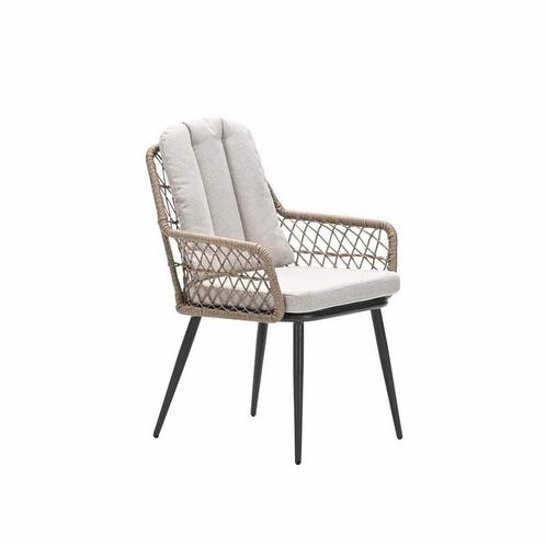 Garden Impressions Kalibo lounge dining stoel - donker grijs, Tuin en Terras, Tuinsets en Loungesets, Verzenden