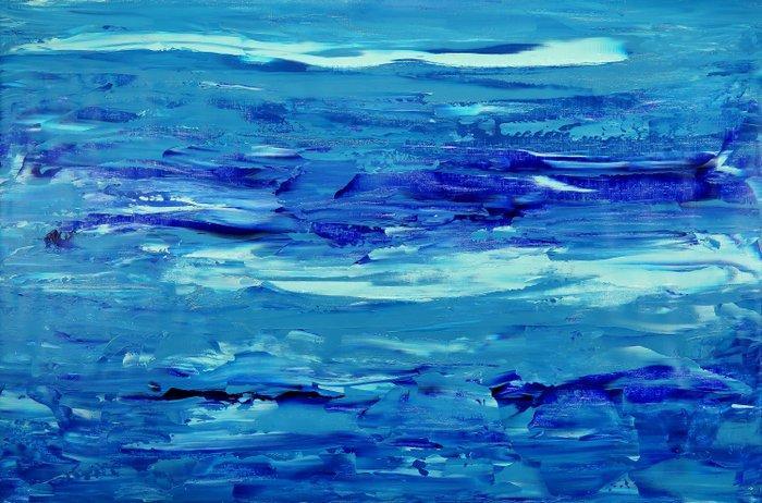 Denis Kuvayev (1971) - Fish come out of cold waters - XXL, Antiek en Kunst, Kunst | Schilderijen | Modern