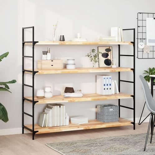 vidaXL Wandschap zwevend 120x40x4 cm onbehandeld massief, Huis en Inrichting, Woonaccessoires | Wandplanken en Boekenplanken, Nieuw