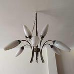 Plafondlamp - Glas, Hout, Messing