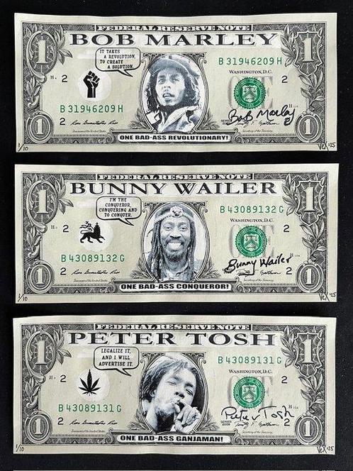 VEX - 3 x US$1: The bad-ass Wailers, Antiek en Kunst, Kunst | Schilderijen | Modern