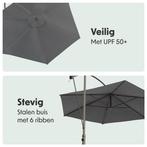 2dekans | LifeGoods Zweefparasol - tot 8 Personen - Ø300cm -, Tuin en Terras, Ophalen of Verzenden, Gebruikt