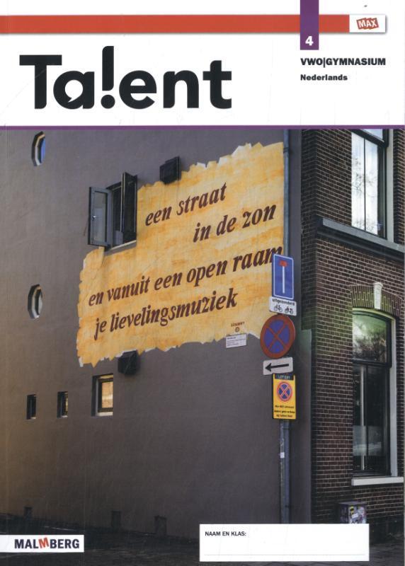 Talent 4 vwogymnasium Nederlands 9789402077612, Boeken, Studieboeken en Cursussen, Zo goed als nieuw, Verzenden