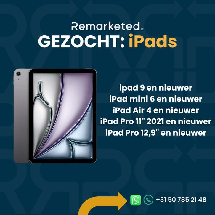 iPads gezocht, Computers en Software, Apple iPads, Nieuw