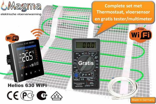 Elektrische vloerverwarming met WiFi thermostaat Helios 630, Doe-het-zelf en Verbouw, Verwarming en Radiatoren, Minder dan 60 cm