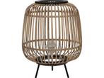 Mica Decorations Nimes Tafellamp - H37 x Ø29 cm - Bamboe -, Huis en Inrichting, Lampen | Tafellampen, Verzenden, Nieuw