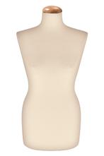 Originele damesbustes uit Milaan ecru met beuken dop