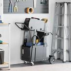 vidaXL Laswagen Zwart 91 x 47 x 96 cm Staal, Verzenden, Nieuw