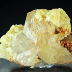 Oude collectie. Sneeuwvlok CERUSSITE met DOLOMITE,, Verzamelen, Mineralen en Fossielen