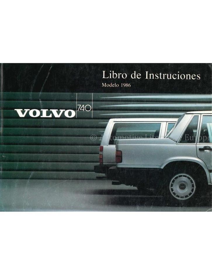 1986 VOLVO 740 INSTRUCTIEBOEKJE SPAANS, Auto diversen, Handleidingen en Instructieboekjes