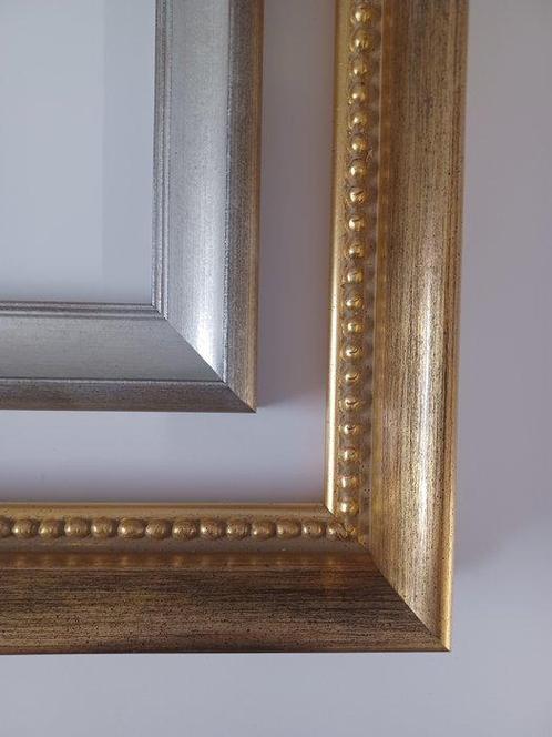 Lijst - Hout - Zet 2 lijsten, Antiek en Kunst, Curiosa en Brocante