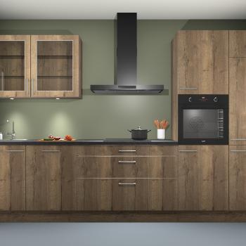 Chocolat Oak keuken Cairo 33105, Huis en Inrichting, Keuken | Complete keukens, Verzenden