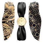 Bill´s Zwitserse Horloge Trendy Satijnen armband -, Nieuw