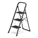 Huishoudtrap 3 treden - opvouwbaar - tot 150 kg - staal -..., Doe-het-zelf en Verbouw, Ladders en Trappen, Ophalen of Verzenden