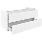 Wiesbaden Vision Onderkast Met 2 Laden - 100x46cm - Glans, Ophalen of Verzenden, Nieuw