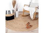 Fraai - Jute vloerkleed - Rond 150cm - Natuurlijk bruin, Verzenden, Nieuw